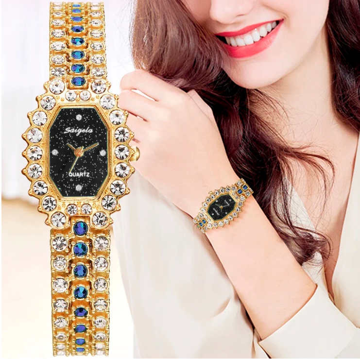 RELOJ  SOFISTICADO MUJER DORADO