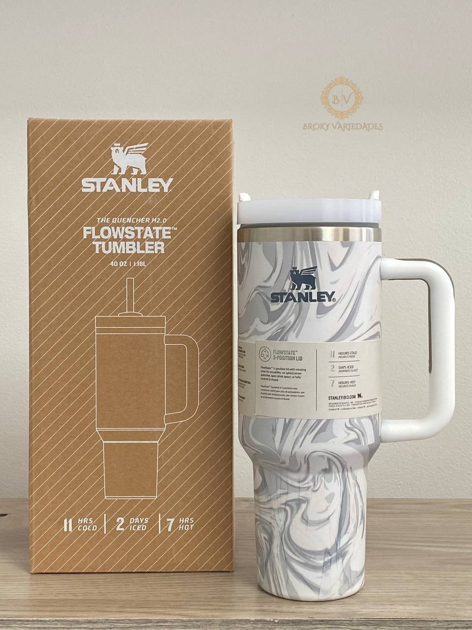 Vaso stanleyy marmoleado