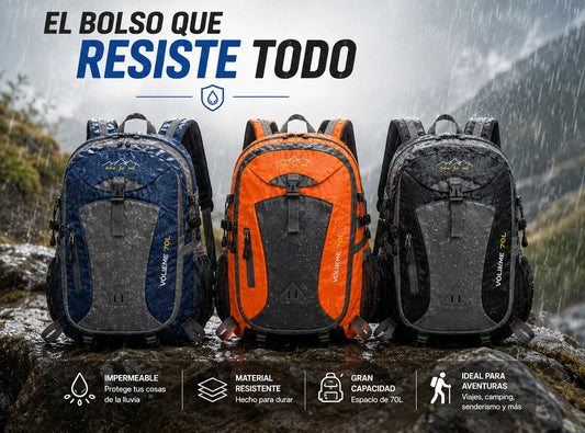Combo aventurero Bolso Camping Impermeable+ Reloj Sportwatch