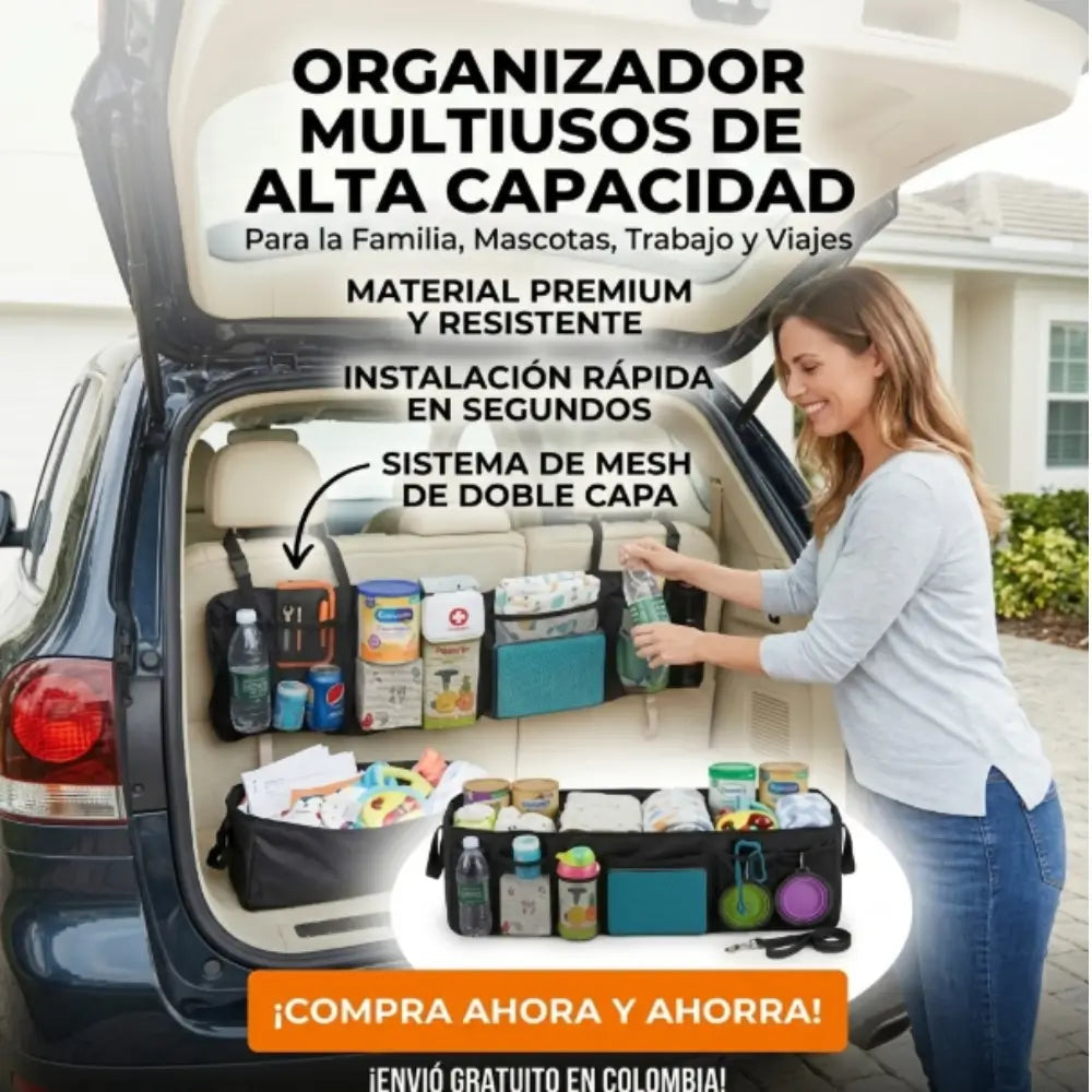 BaúlFlex® Organizador Premium de Baúl 🚗