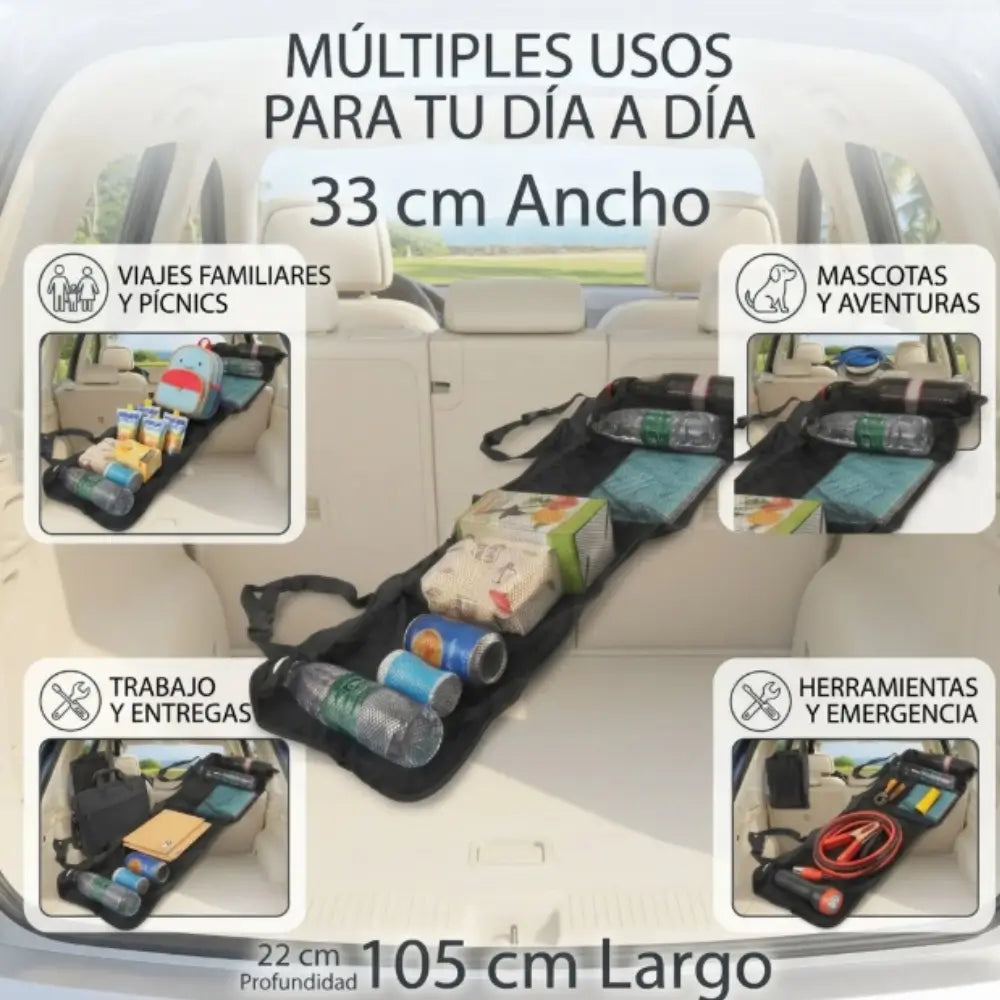 BaúlFlex® Organizador Premium de Baúl 🚗