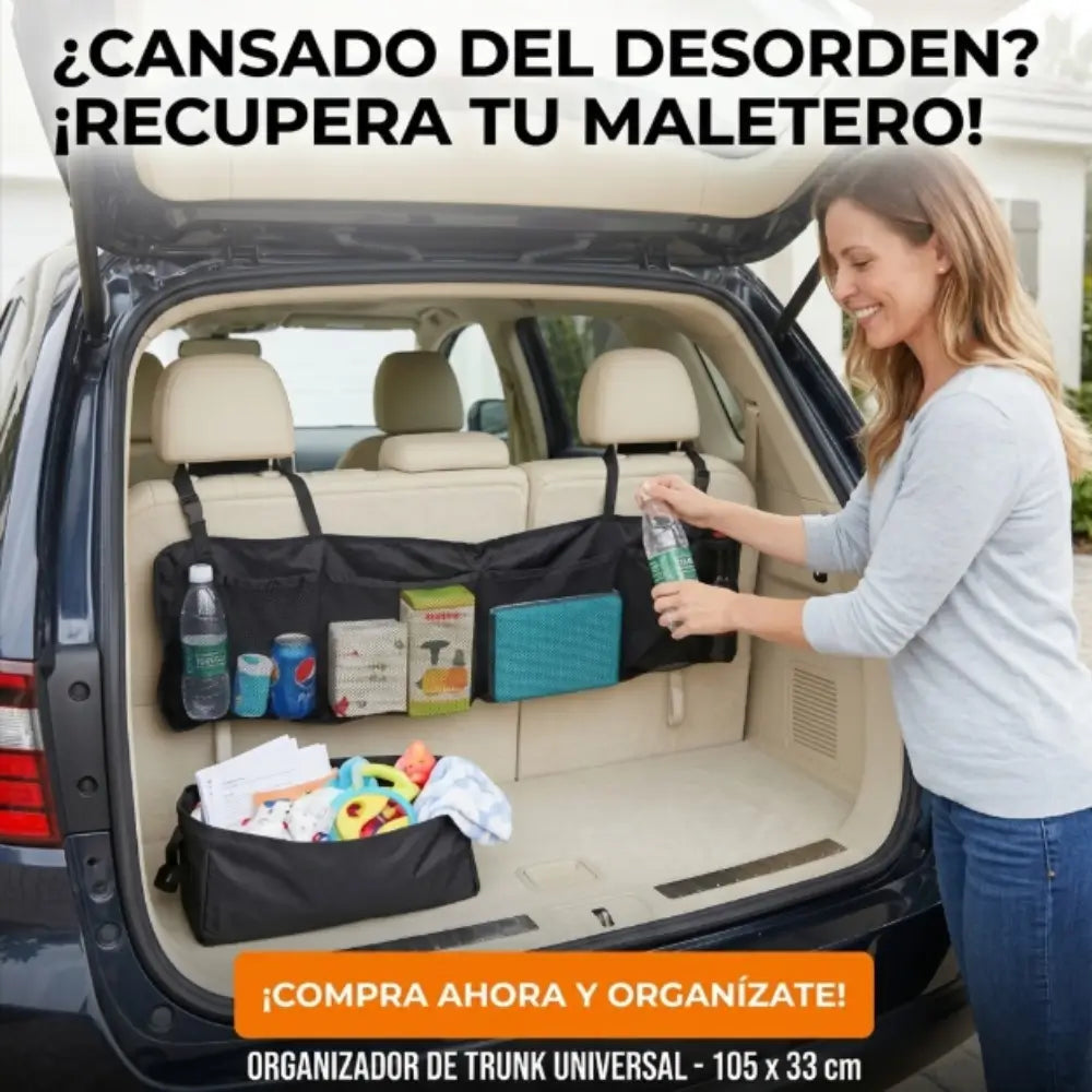 BaúlFlex® Organizador Premium de Baúl 🚗